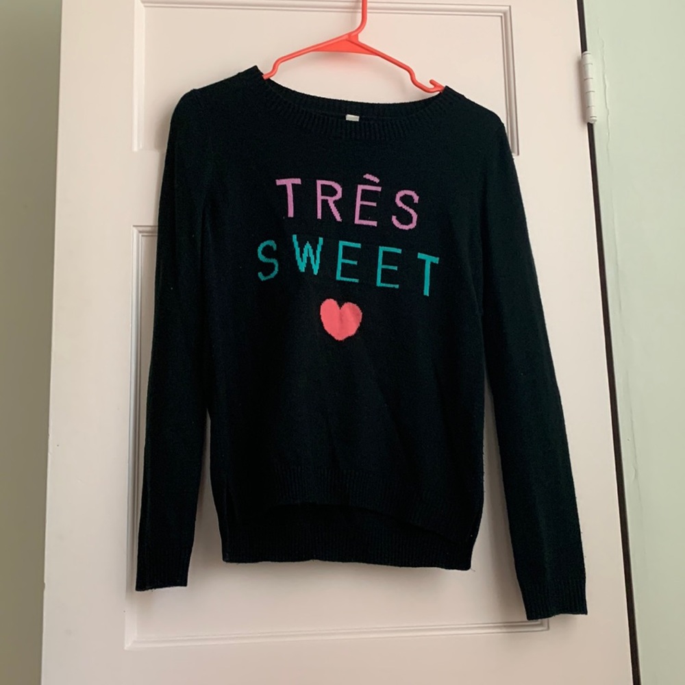 Cherokee girls‎ black sweater